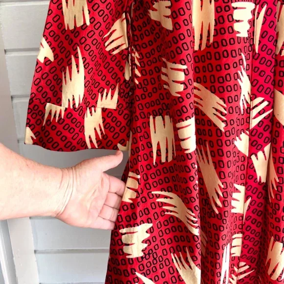 ZURI  Kenya Cotton Print A-Line Dress - NWOT - XL - Picture 4 of 10